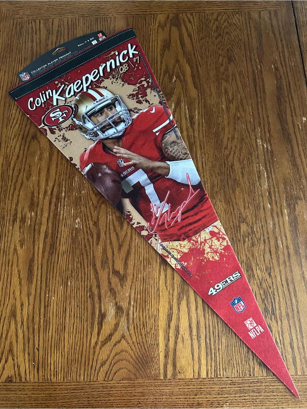 SF 49ers Colin Kaepernick Limited Edition Pennant - NOS Mint Condition